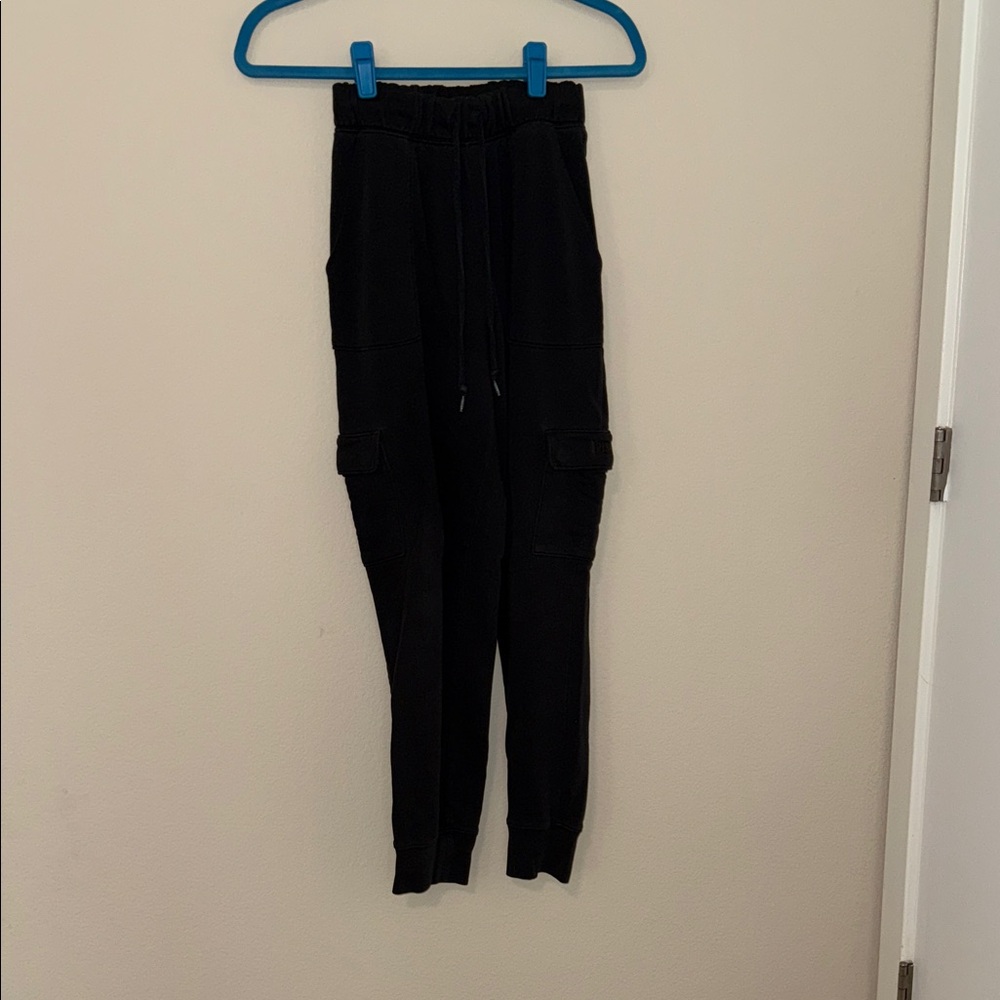 PINK Victoria's Secret Black Cargo Joggers